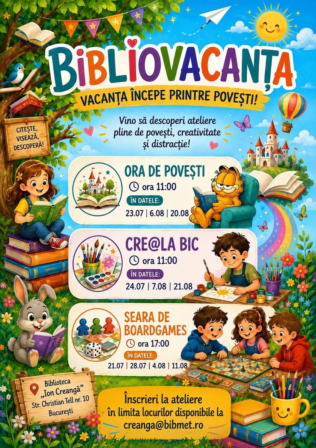 Bibliovacanța – Seara de boardgames