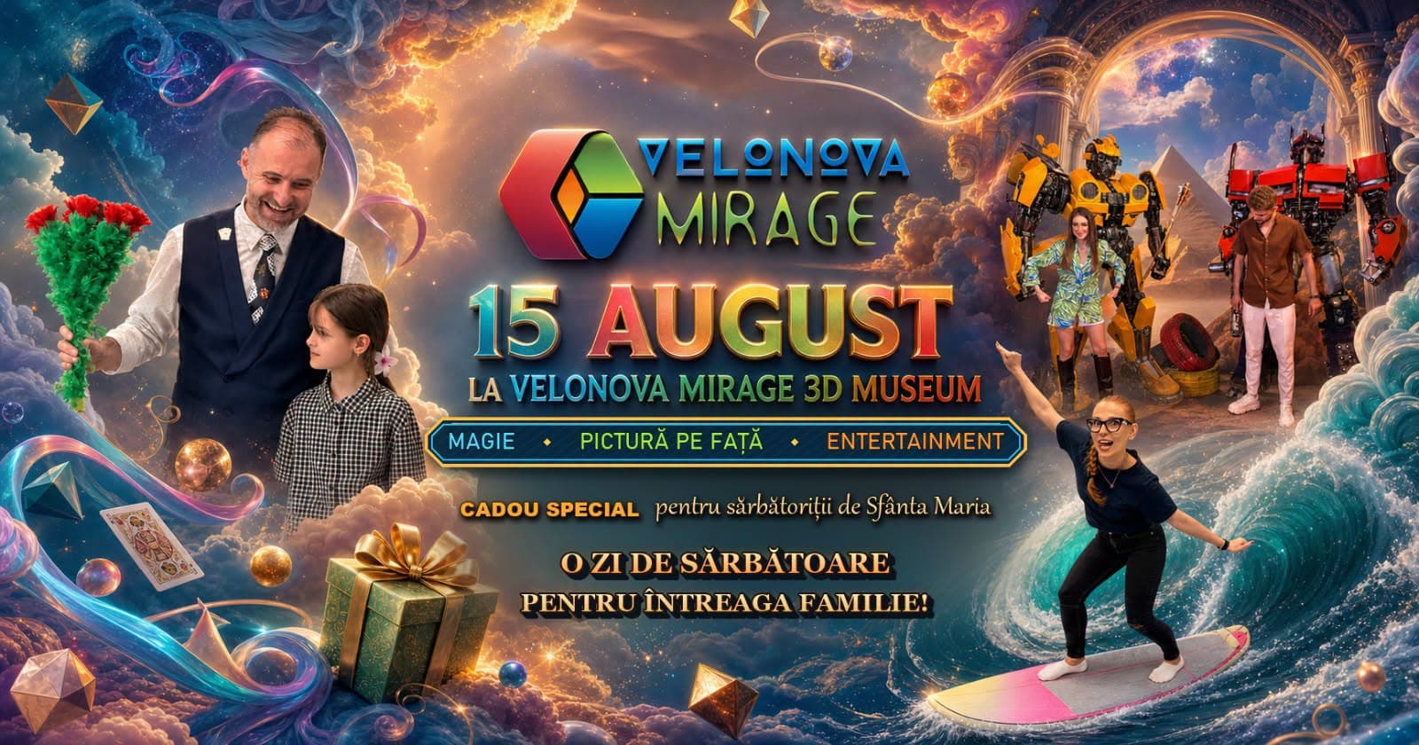 15 august la Velonova Mirage 3D Museum