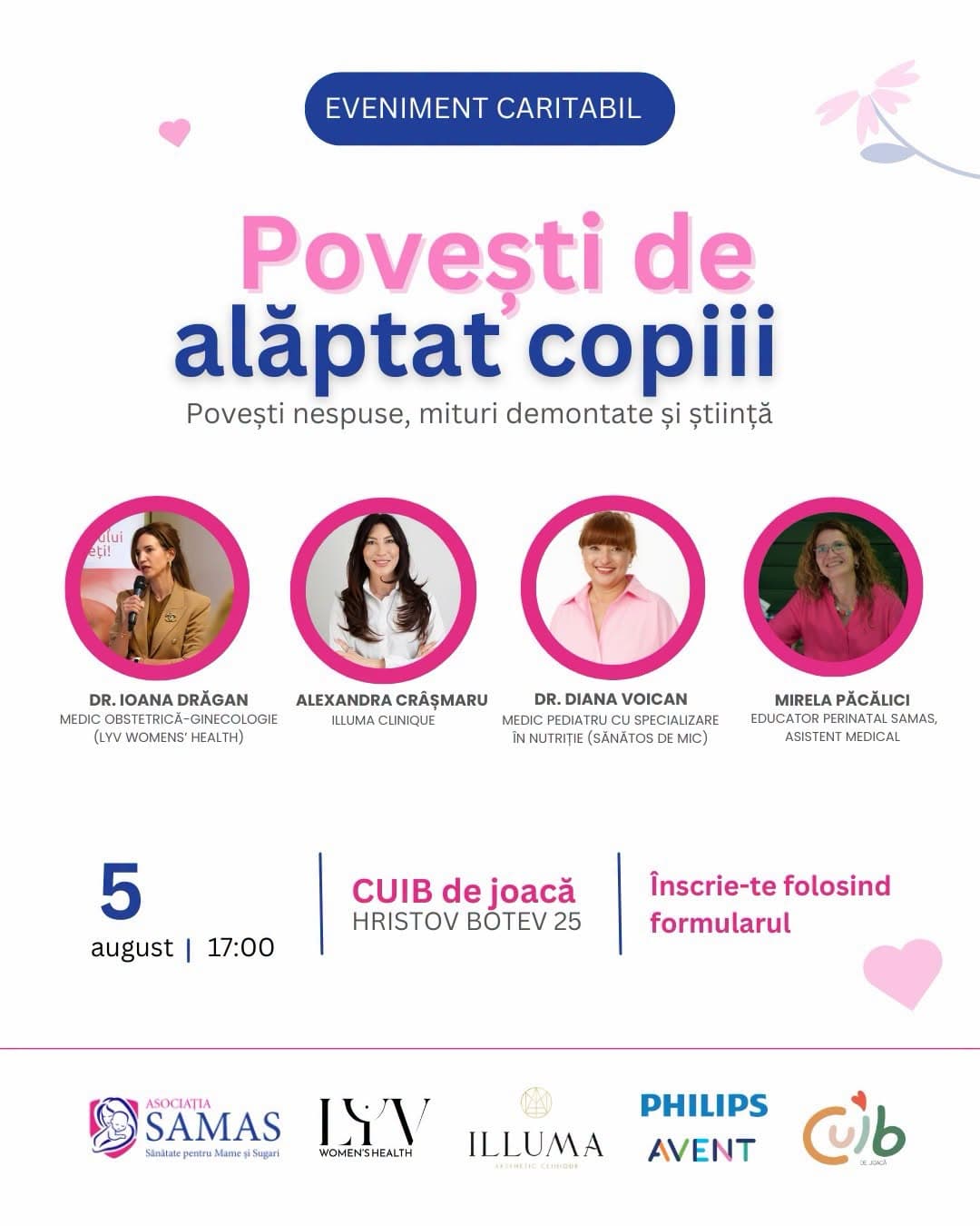 Povești de alăptat copiii – Eveniment caritabil