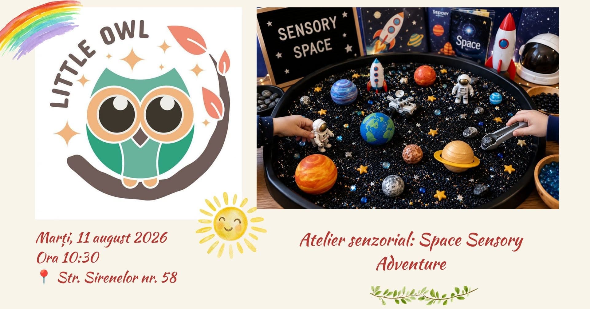 Atelier senzorial gratuit: Space Sensory Adventure