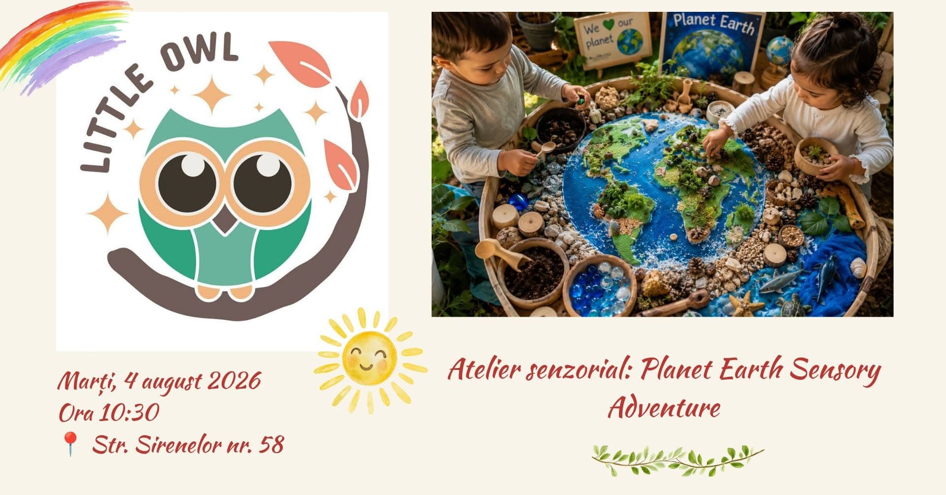 Atelier senzorial gratuit: Planet Earth Sensory Adventure