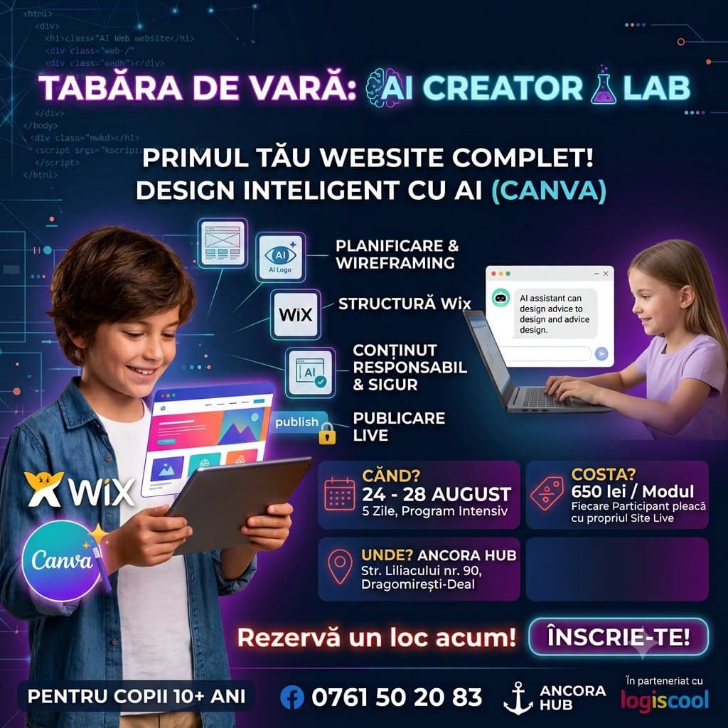 Tabăra de vară AI Creator Lab