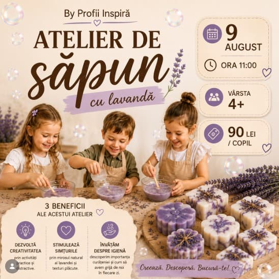 Atelier de săpun cu lavandă