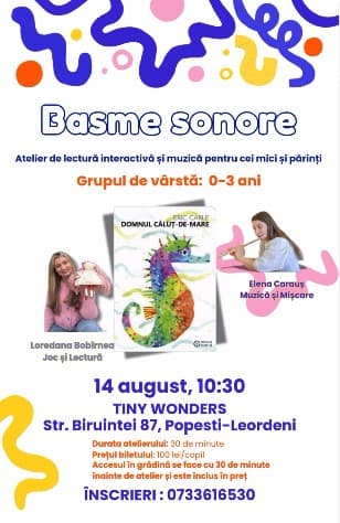 Atelierul Basme Sonore – ”Domnul Căluț-De-Mare” de Eric Carle