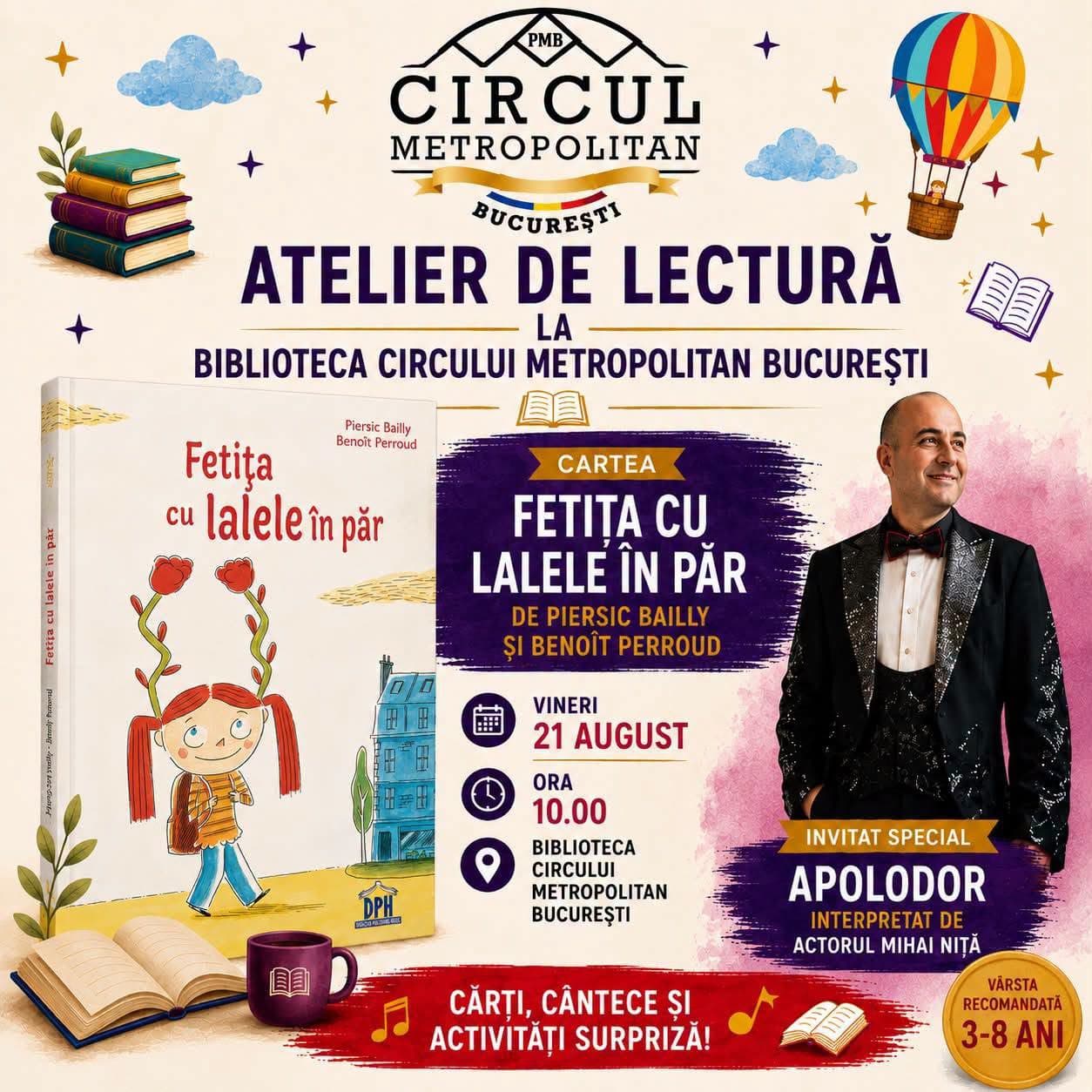 Atelier de lectură „Fetița cu lalele în păr”