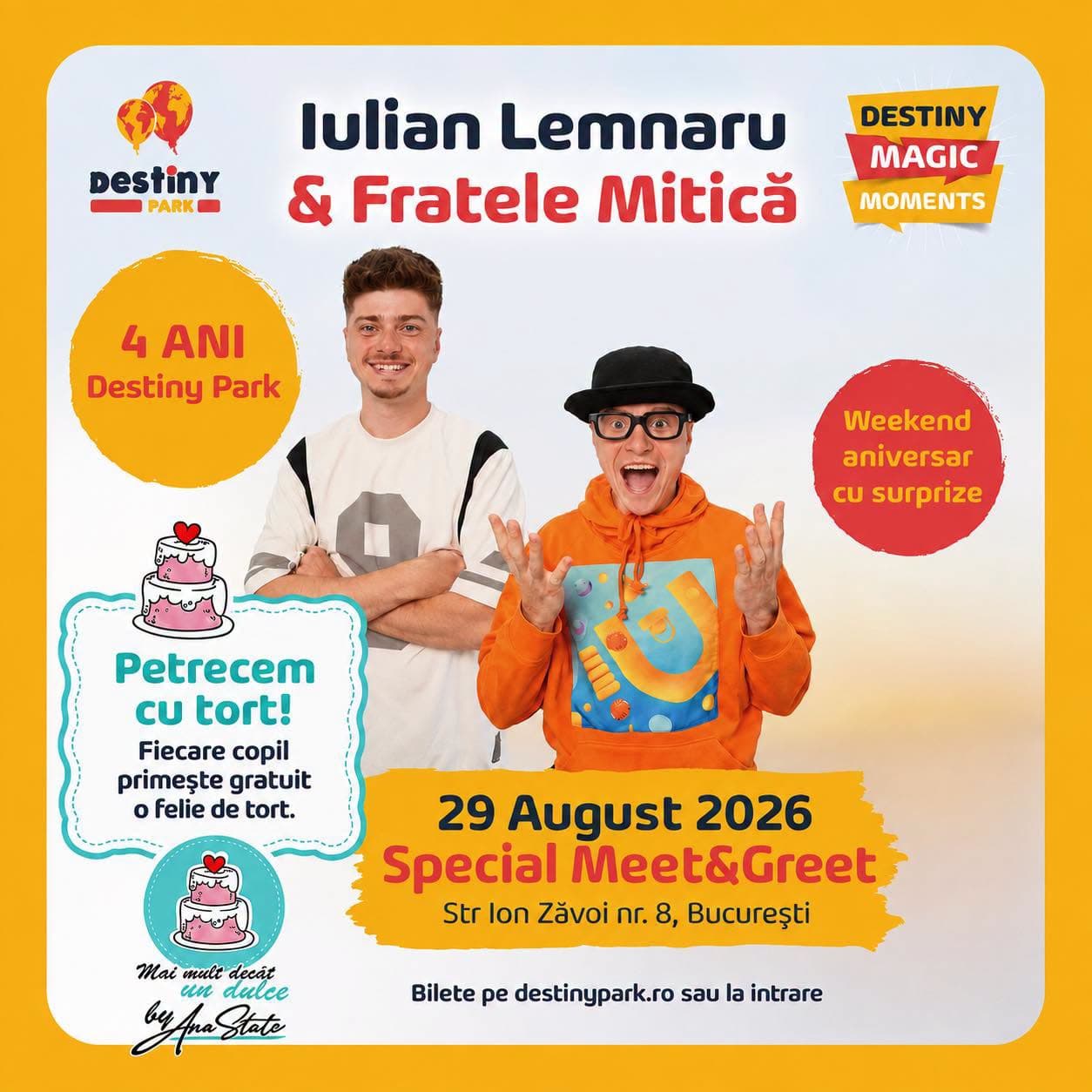 Iulian Lemnaru & Fratele Mitică vin la Destiny Park