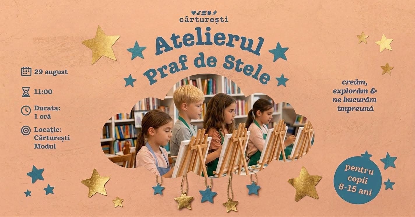Pictură pe pânză cu Atelierul Praf de Stele
