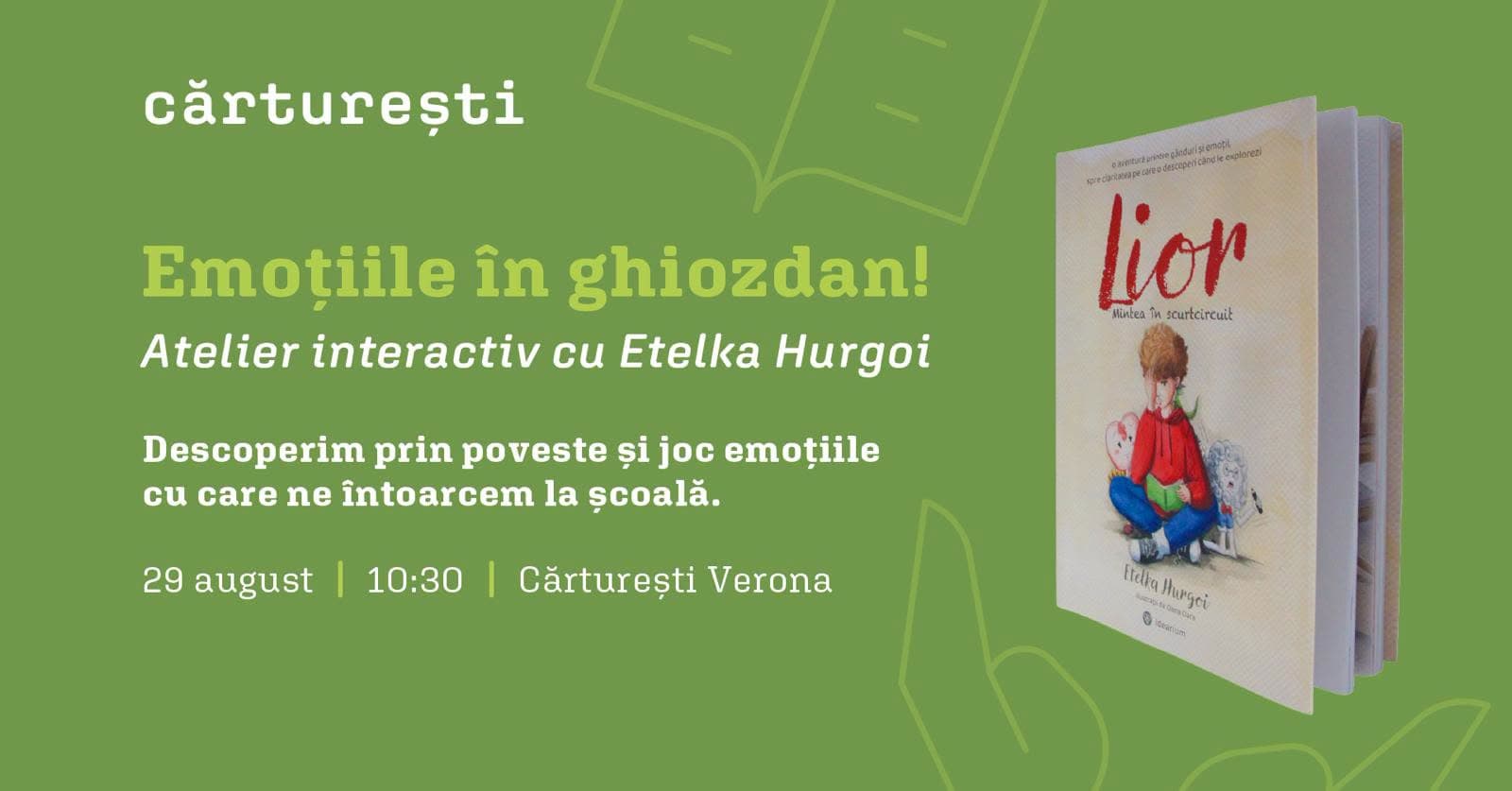 Emoțiile în ghiozdan: atelier interactiv
