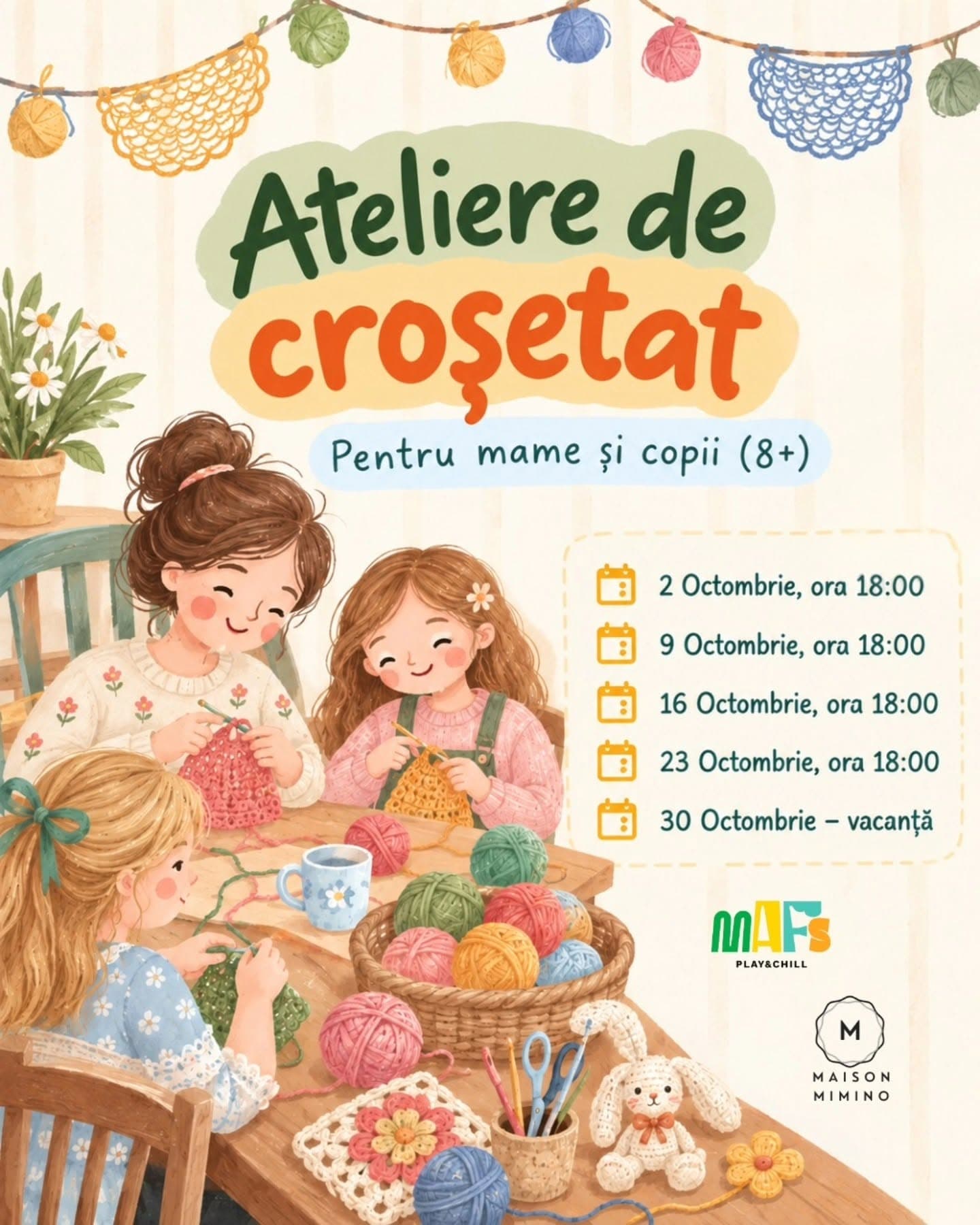 Micii Artizani – Atelier de croșetat