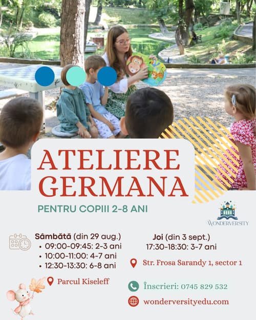 Atelier distractiv de limba germană (2-3 ani)