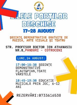 Ședințe demonstrative gratuite de flaut și pian