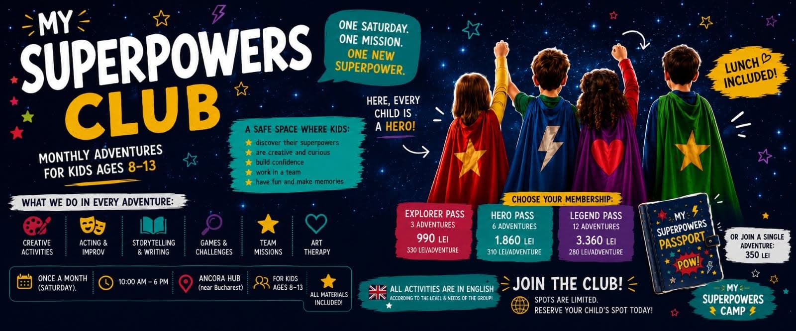 Club de Limba Engleză – My Superpowers Club