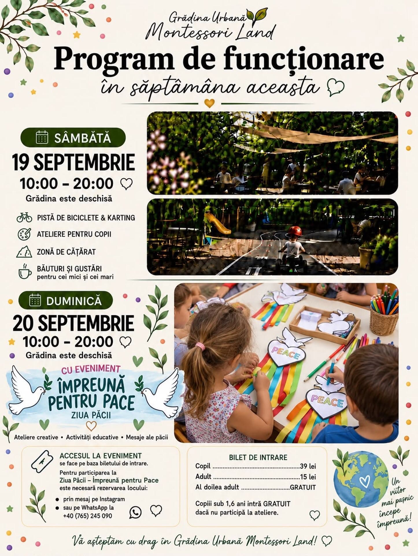 Joacă liberă în grădina Montessori Land