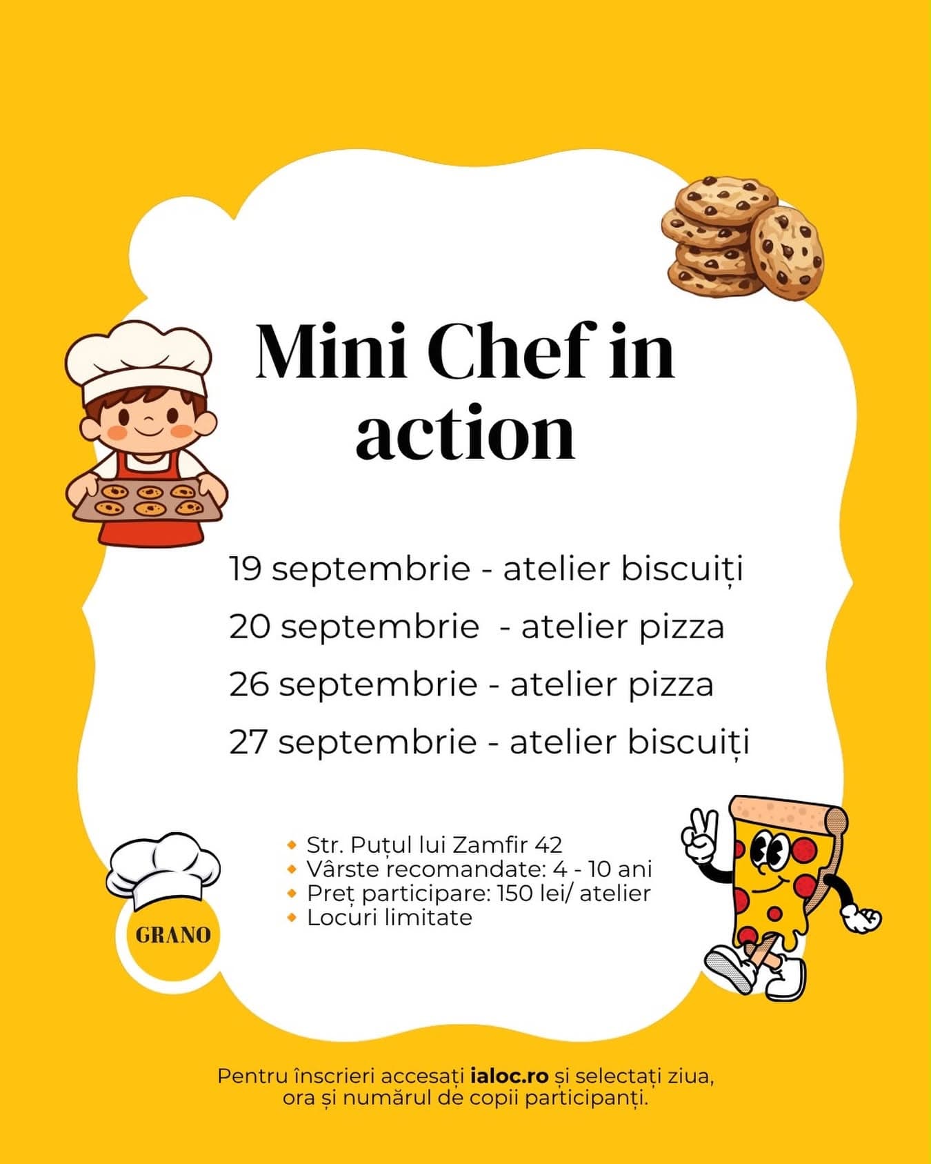 Mini Chef in action – Atelier Biscuiți