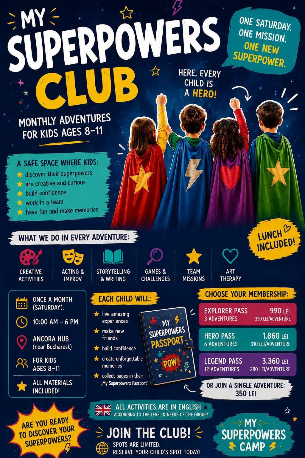 Club de Limba Engleză – My Superpowers Club