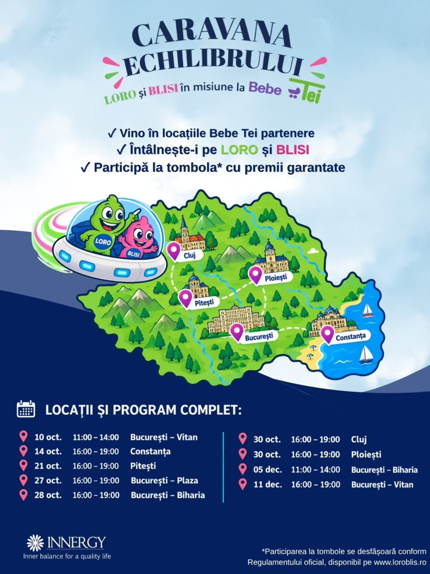 Caravana Echilibrului cu Loro și Blisi la BebeTei Plaza Mall