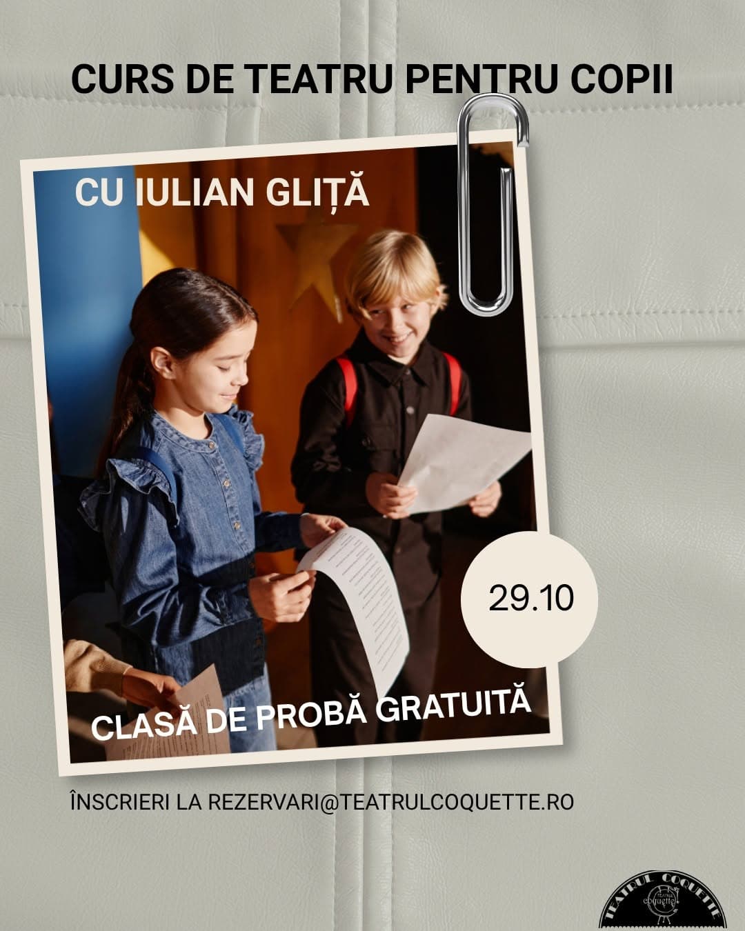 Curs de teatru pentru copii