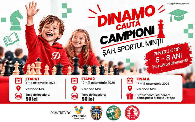 „Dinamo caută campioni” – Festivalul de Șah de la Veranda Mall