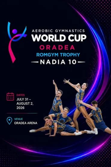 Cupa Mondială de Gimnastică Aerobică & Romgym Trophy – Nadia 10 - În cadrul evenimentelor dedicate celebrării „Anului Nadia”