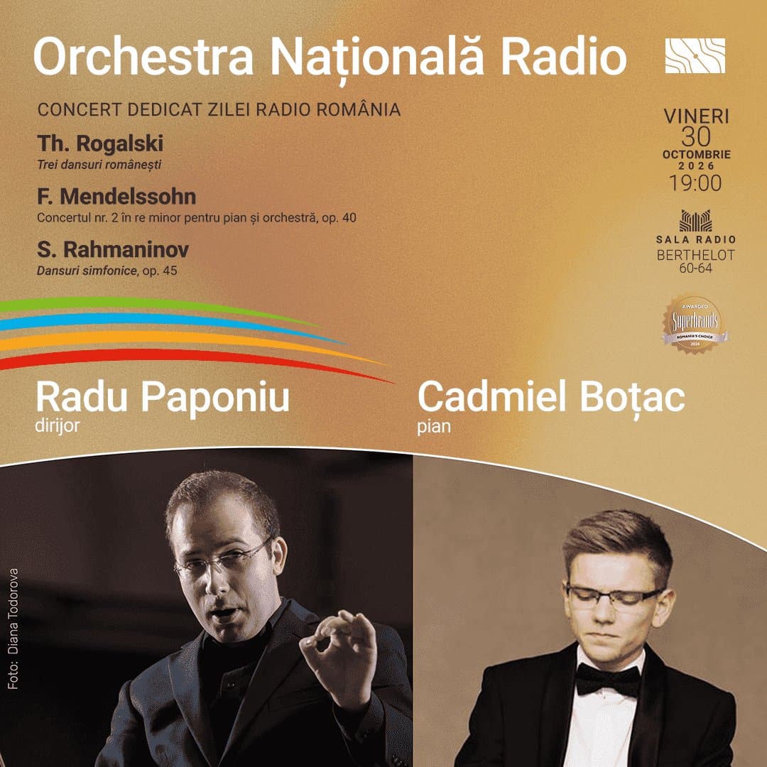 Concert Dedicat Zilei Radio Romania - Orchestra Nationala Radio - 30 oct 2026