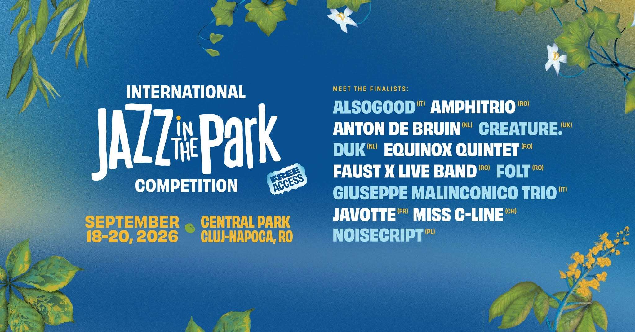 Jazz in the Park Competition 2026 | FREE ACCESS