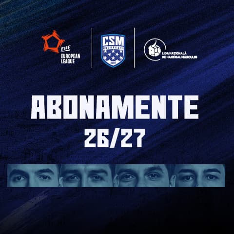 CSM BUCUREȘTI - CSO TEUTONII GHIMBAV - HANDBAL MASCULIN - SEZON 2026 - 2027