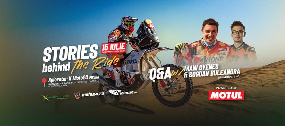 STORIES BEHIND THE RIDE: Q&A cu Mani Gyenes & PeMotoare.ro @ Xplorator & Moto24
