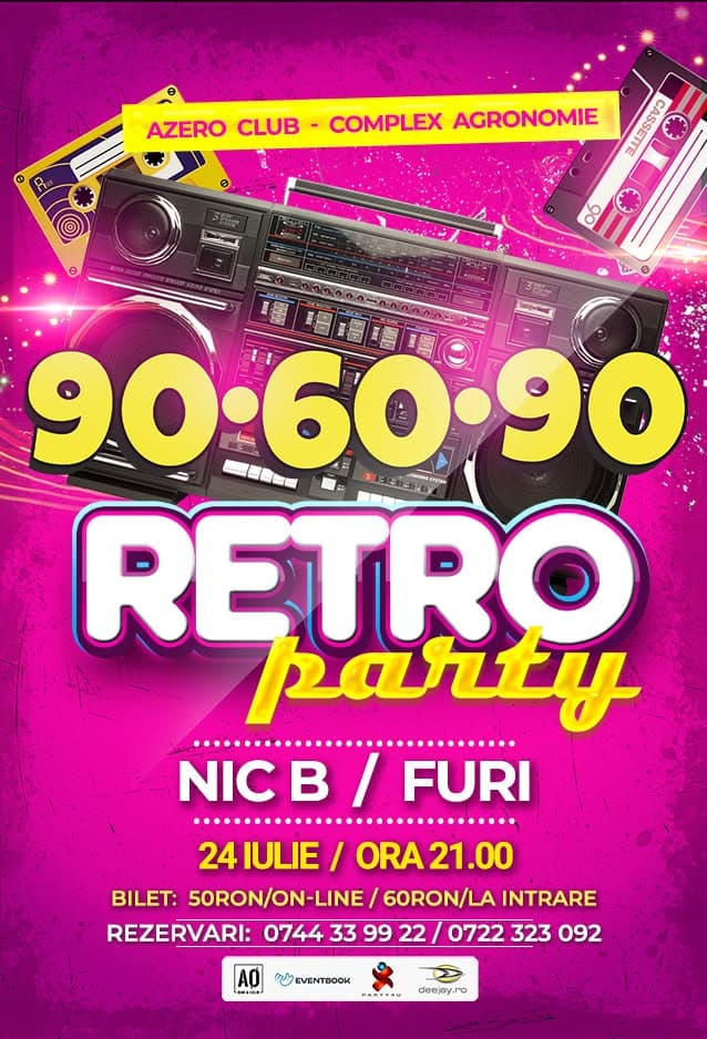 90-60-90 v84.0 - Retro Party cu Furi si Nic B