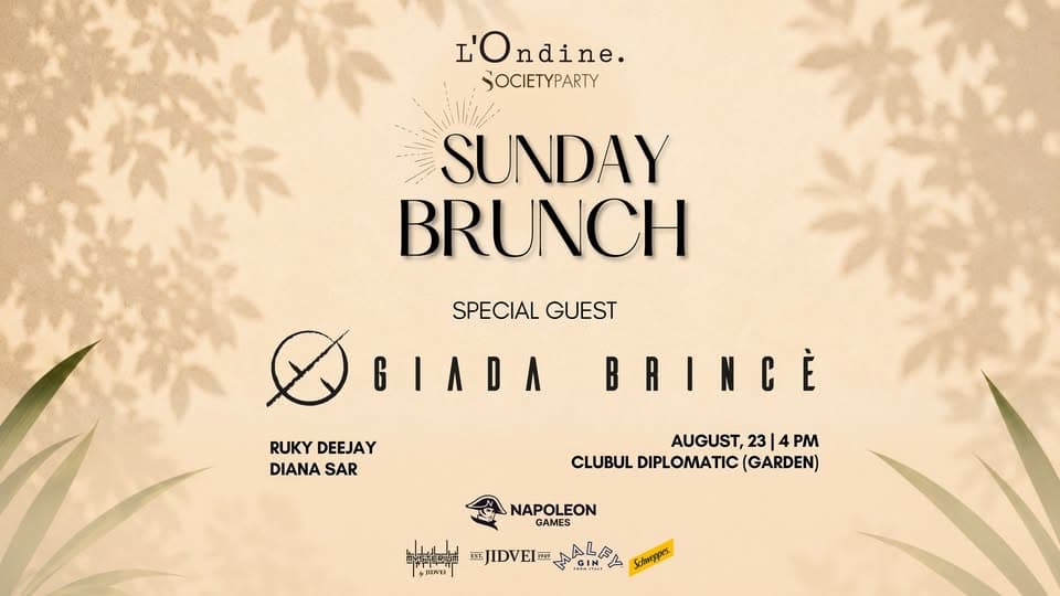 SUNDAY BRUNCH at Clubul Diplomatic