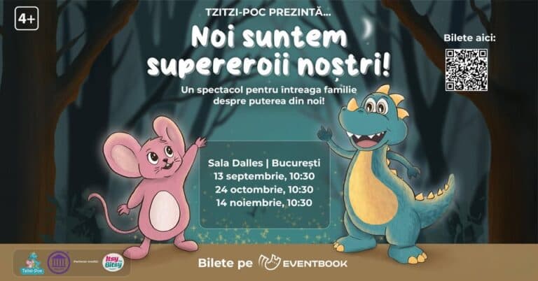 „Noi suntem supereroii noștri!” – un spectacol de teatru pentru întreaga familie | București