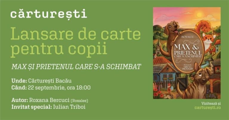 Lansare de carte | Max și prietenul care s-a schimbat